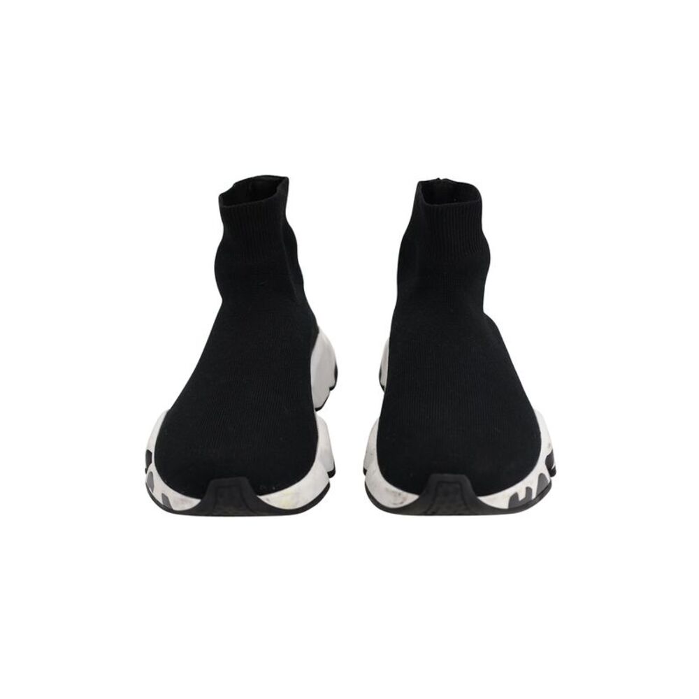 Balenciaga Recycled Knit Graffiti Sneaker In Black Polyester - Picture 7 of 8